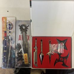 3 Collectible Cosplay Replicas! Naruto! The prices for all three sold together.