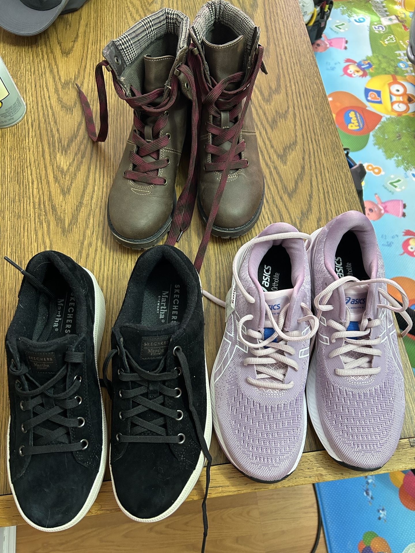 Women’s Shoes - Sketchers 8, ASICS 8.5, Pop 6.5
