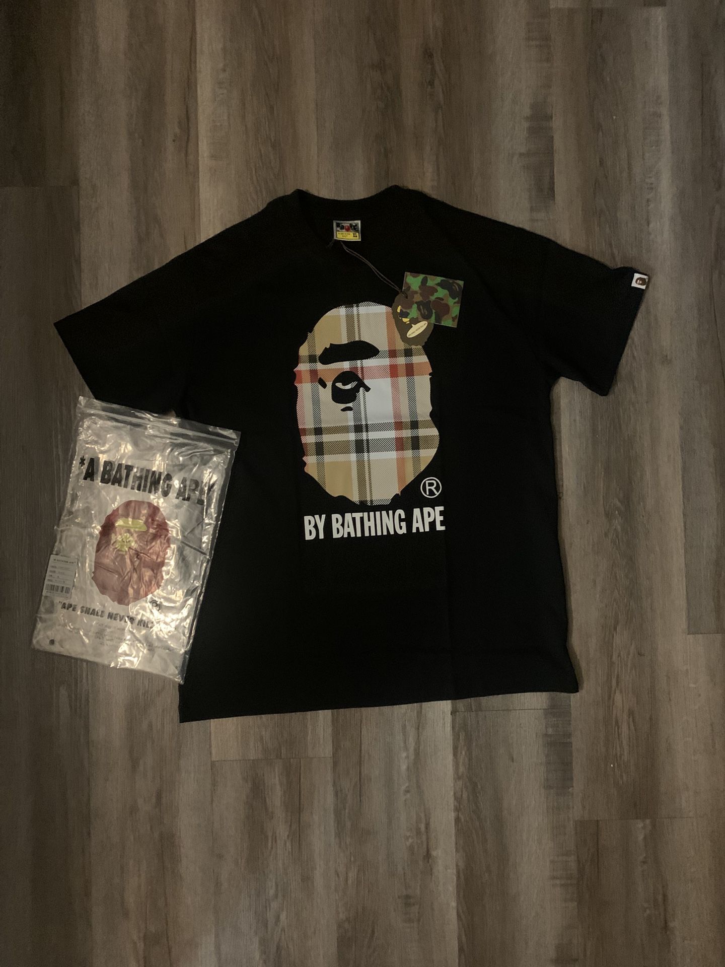 Bathing Ape With Burberry Design 