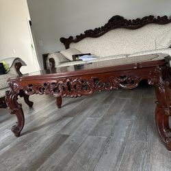 Antique Center Table ( Red Wood ) 