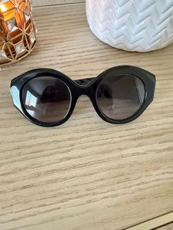 Black Oversized Round Sunglasses