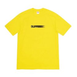 Supreme Motion Tee Yellow Size Medium