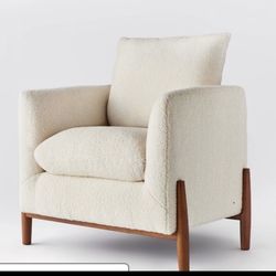Accent Chair with Wood Legs