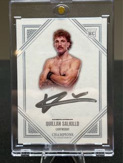 Champions Collection UFC Quillan Salkilld Rookie Silver Auto Autograph Card GEM+