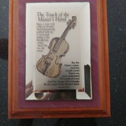 Inspirational Violin. The Touch Of The Master's Hand. Vintage.