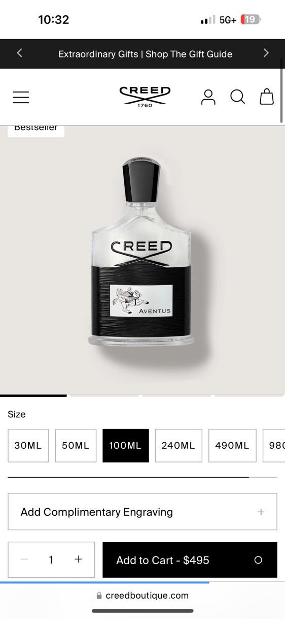 Creed Aventus trying to sell ASAP