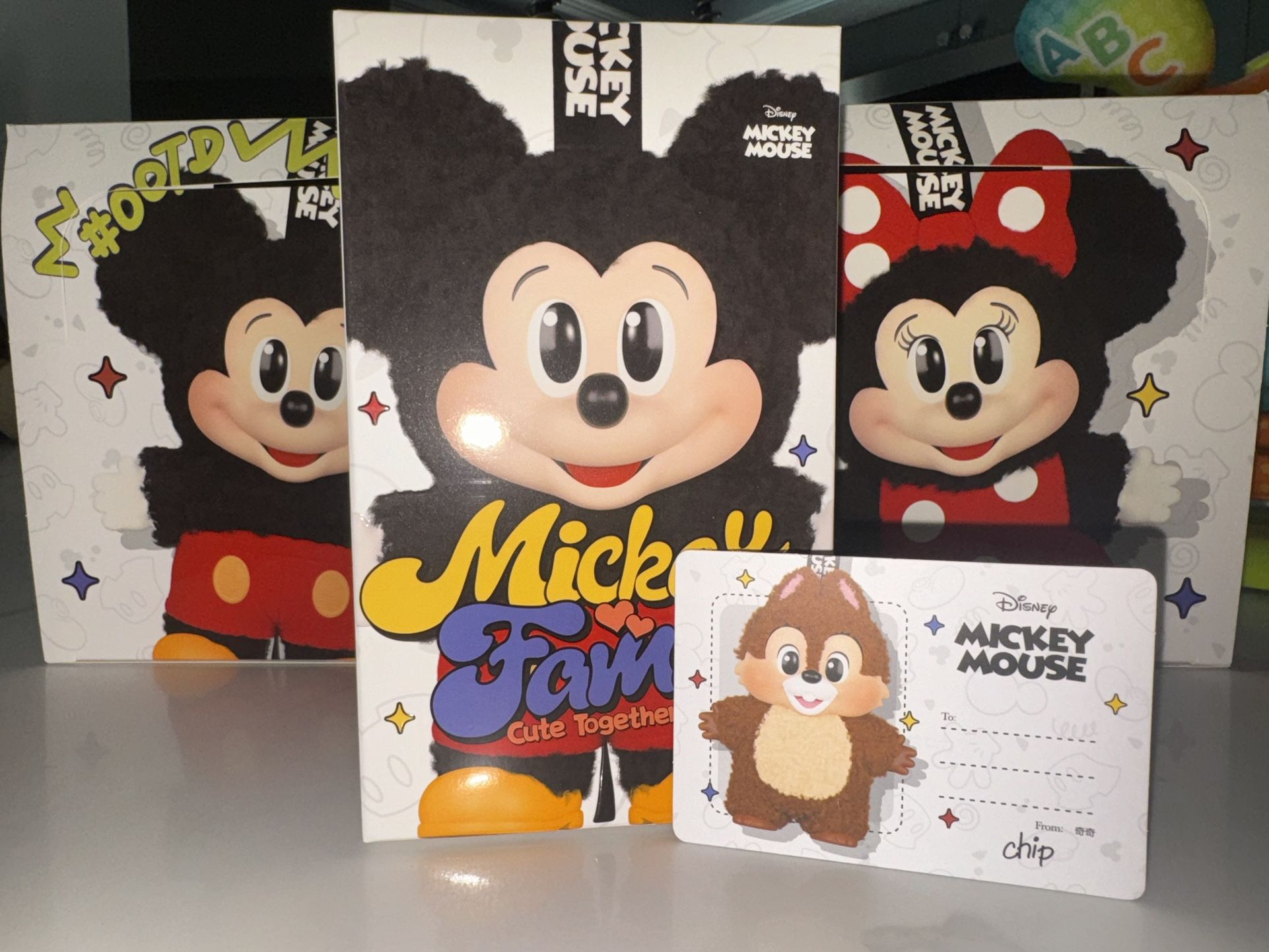 Chip + Dale - Pop Mart Mickey’s Family Plush Keychain