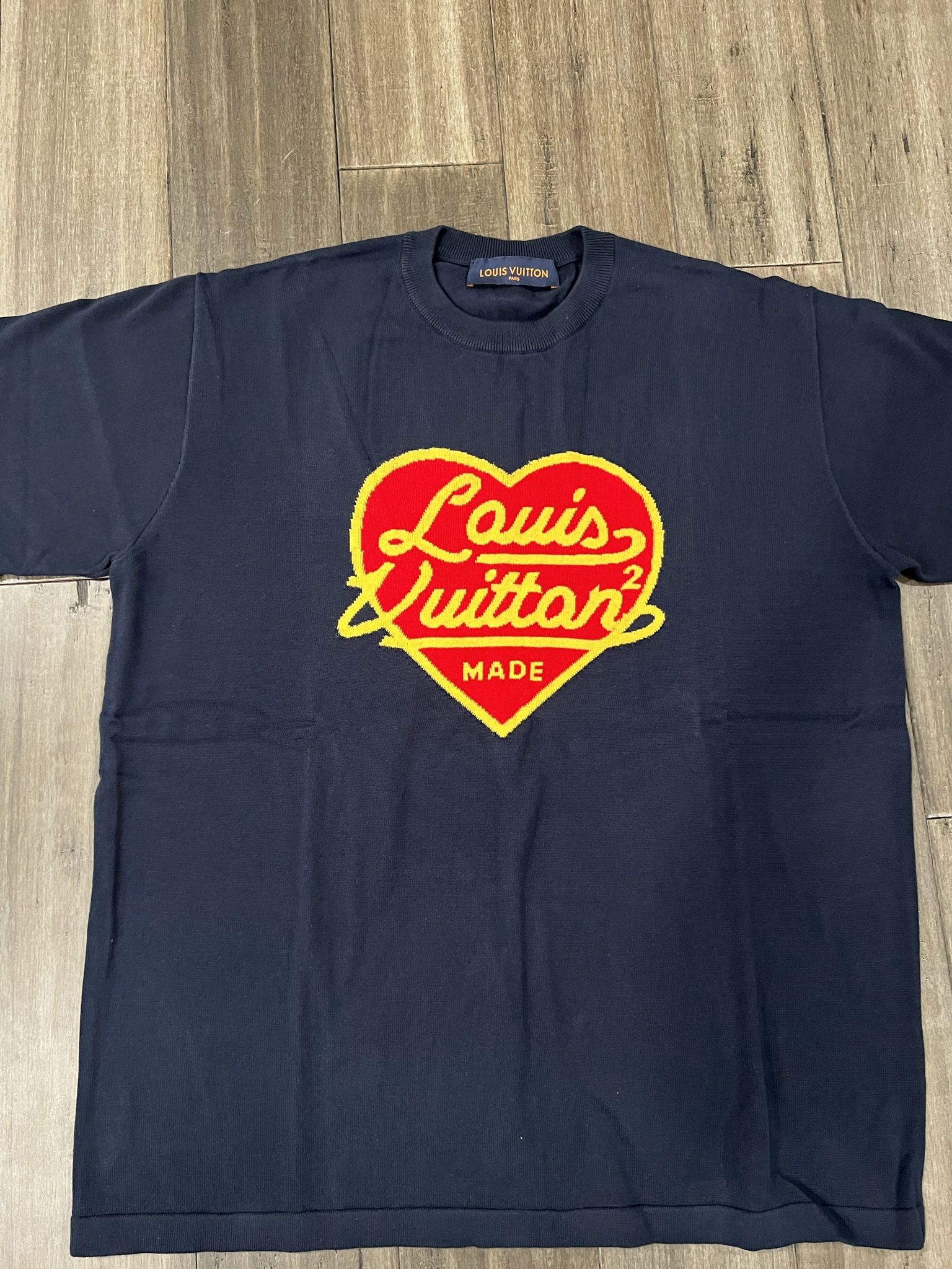 Louis Vuitton x Nigo Intarsia Jacquard Heart Crewneck Size M