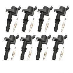 MAYASAF FD508 GDG511 Ignition Coils and Spark Plugs Set of 8 for FORD F150 250 350 Explorer Mustang