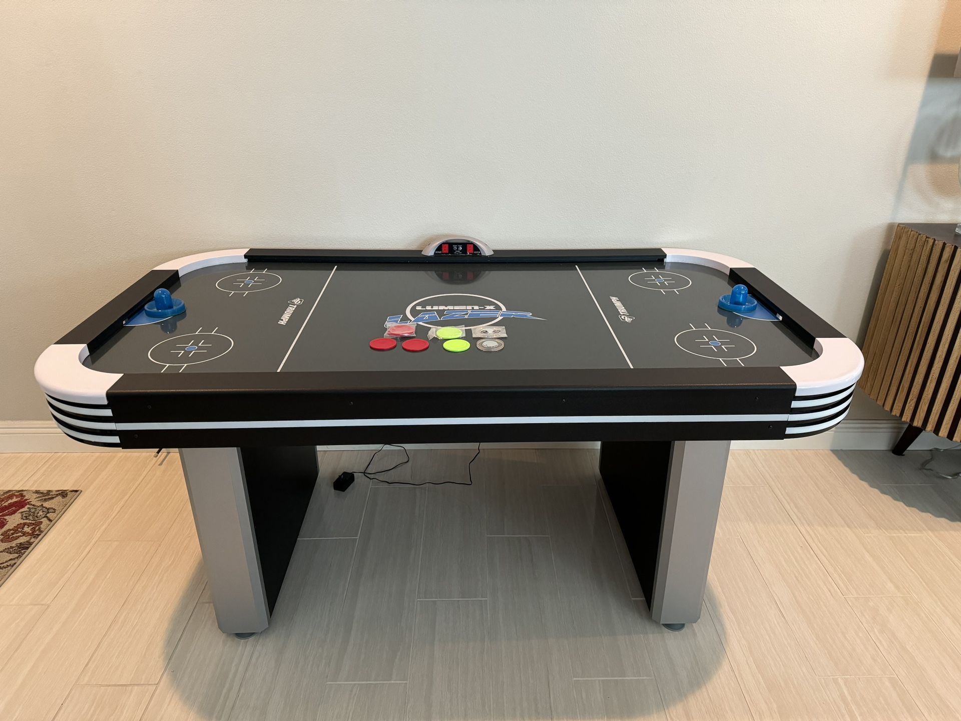 Lumen-X 72” Air Hockey Table With Led Lights