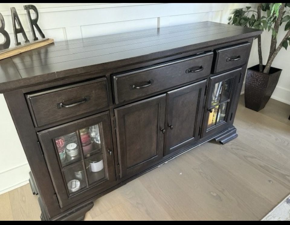 Legacy furniture Solid Wood Lighted Buffet