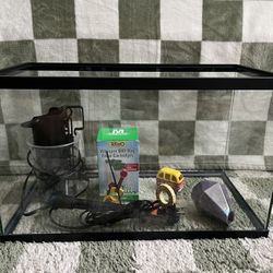 10 GALLON FISH TANK + SUPPLIES