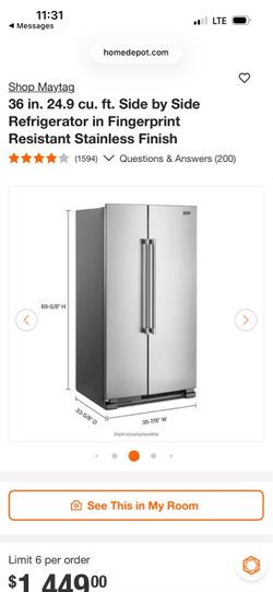 Side by Side Refrigerator