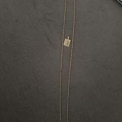 Real 10K Gold Chain + Charm — Quick Deal 