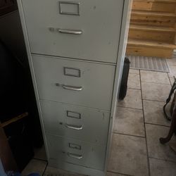 Metal File Cabinet.  Tall