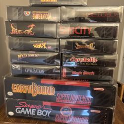 Complete In Box SNES Games 