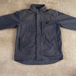 Snap On Jacket, Gray, Large
