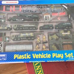 Kid Connection Plastic Vehicle Play Set NIB