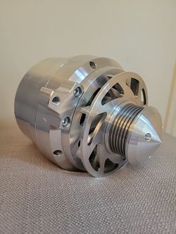 March Performance 9650 Billet Aluminum Polished Alternator.
