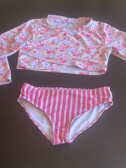 Bmagical by Btween Girls Long Sleeve Rash Guard Bikini Size 10