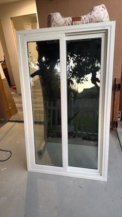 White vinyl window