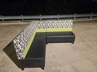L-Shaped Sectional Banquette Bench Seating