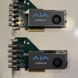 AJA Corvid 44 BNC CRV44-BNC-R0 PCIe Video Cards (2) - Quad 3G-SDI Capture