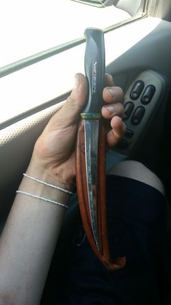 Normark Fiskars Finland Puuko Fillet Hunting/Fishing Knife Leather Sheath  for Sale in Eugene, OR - OfferUp