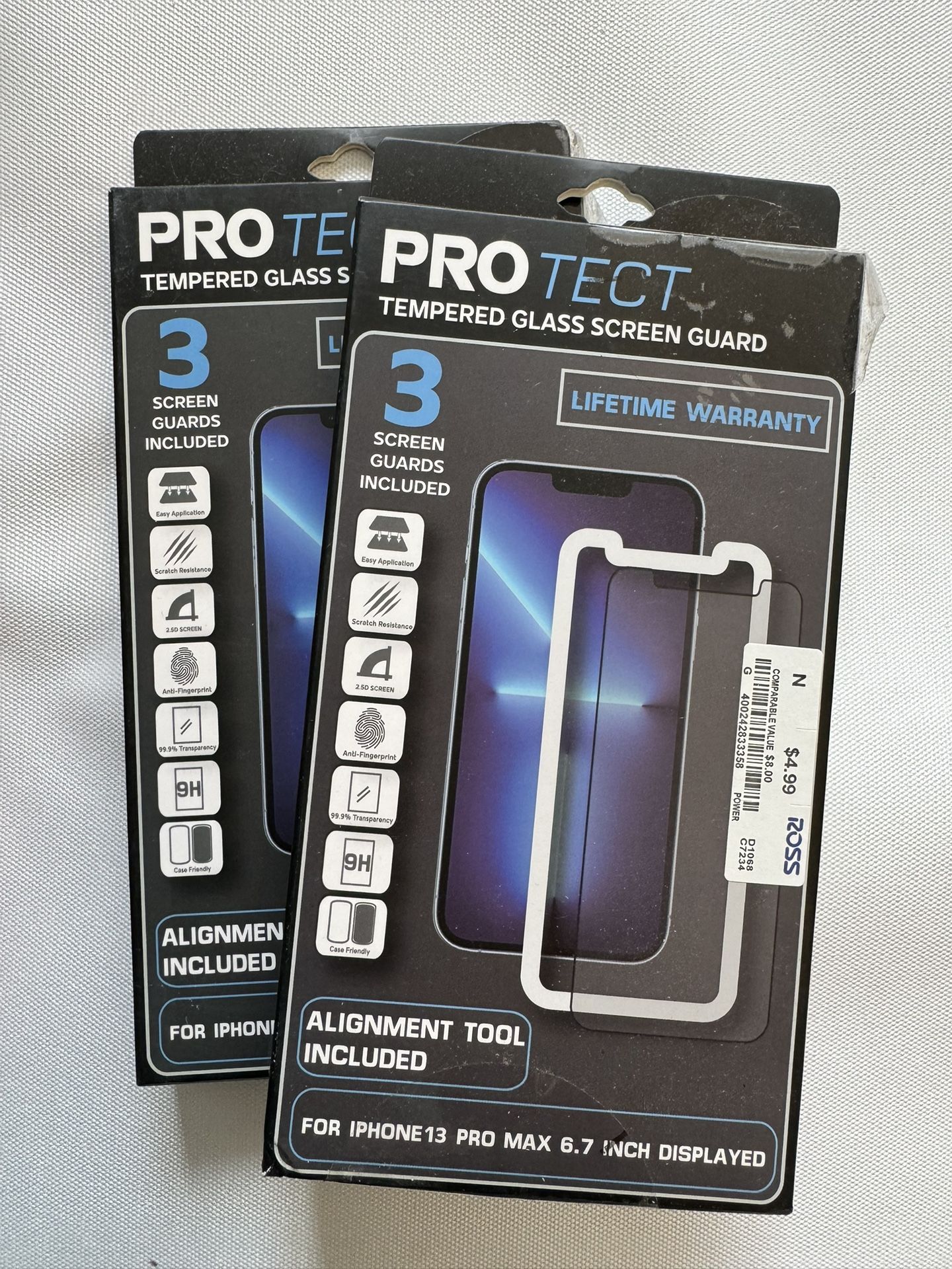 ProTect Tempered Glass Screen Protector 3-pack (2)  iPhone 13 Pro Max / 6.7” Display