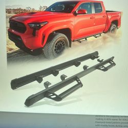 NEW Toyota 600lbs Drop Down Running Boards.  Fit for 2024 & 2025 Tacoma Double Cab & Hybrid Side Steps. 