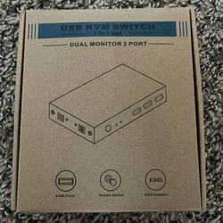 USB KVM Switch 2 In 1 Out
