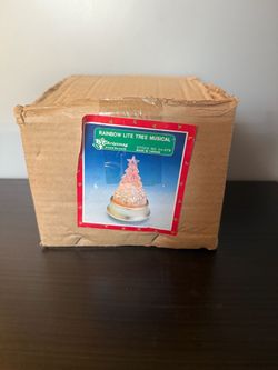 Rainbow Lite Tree Musical Christmas Decoration