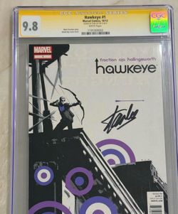 CGC 9.8 Signature Series Hawkeye #1 Stan Lee Signed Marvel Comics 2012 White Pages, 1st Print