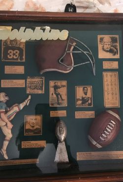 Dolphins framed memorabilia