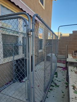 Dog kennel.