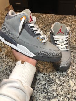 SZ8.5 Men’s Cool Grey 3s