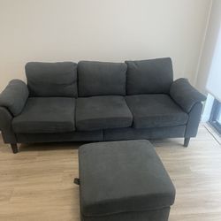 Blue Gray Sectional Small