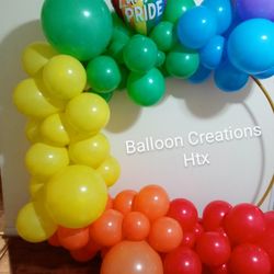 Pride Rainbow Balloon Garland