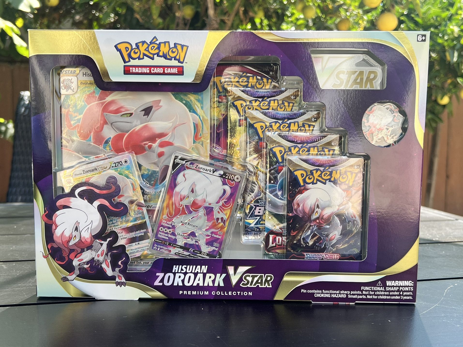 Pokemon Hisuian Zoroark VSTAR Premium Collection Box