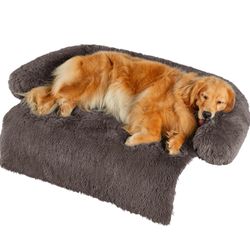 Dog Bed for Couch - Calming Dogs Beds for X-Large Pets, Fluffy Plush Cats Mat...