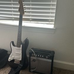 Left Hand Mini Squier with Amp