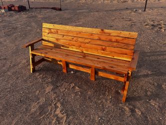 Handmade 6 ft Wooden Outdoor Bench
