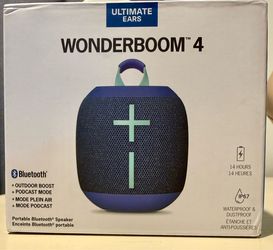 Unopened Waterproof Bluetooth Speaker Wonderboom 4