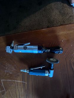 Central Pneumatic & Blue-Point Air Die Grinders – Set of 2