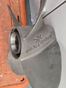 Boat propeller 23P stainless steel barely used.
