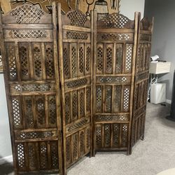 Hand crafted room divider