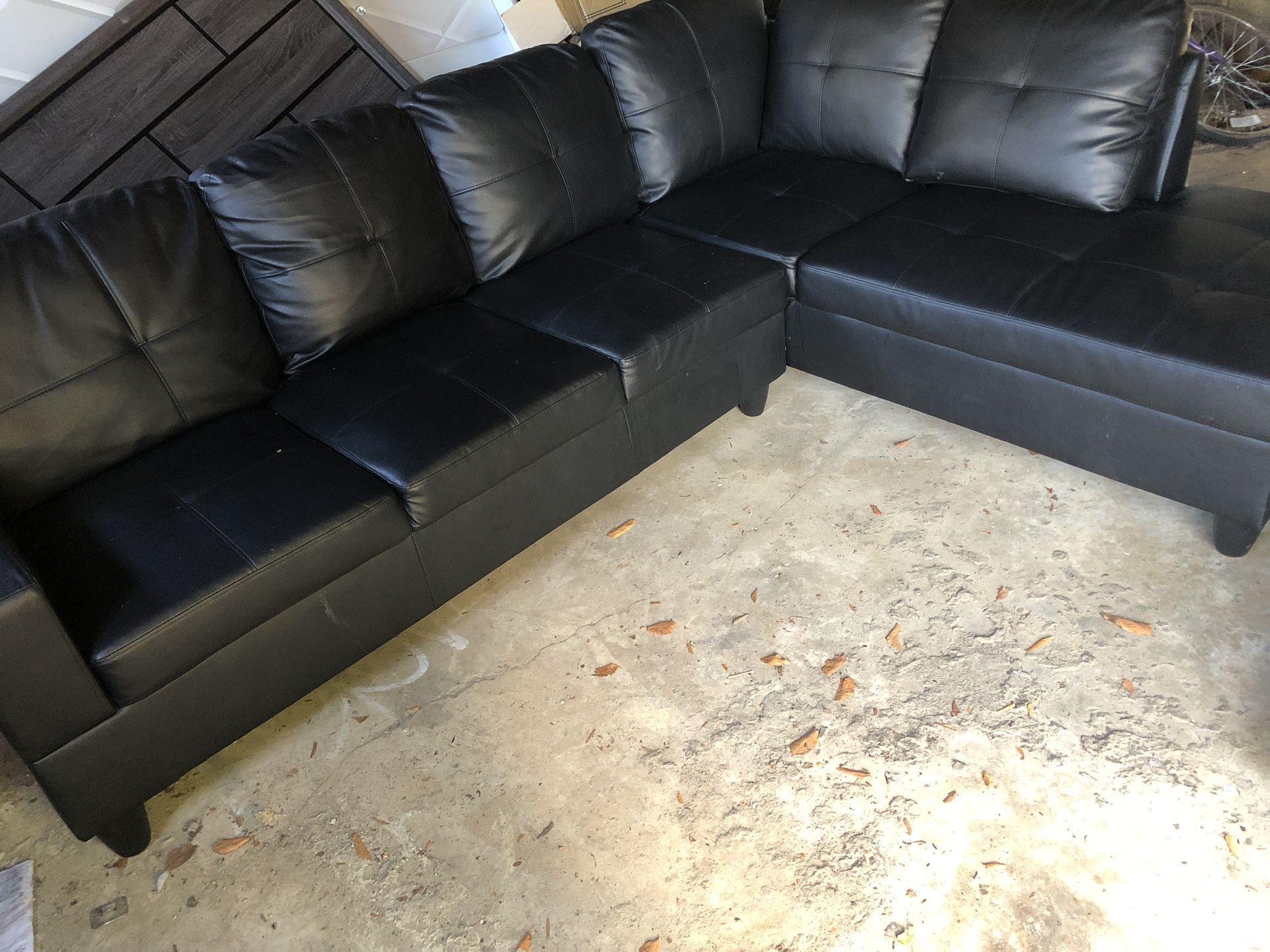 Black Sectional 