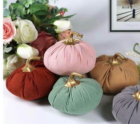 pack Ogrmar Fabric Artificial Pumpkins Set..... I have a few packs $10 dollars a pack
