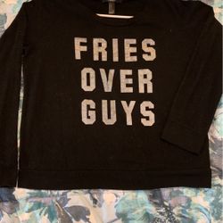 Women Fries Over guys Sweatshirt