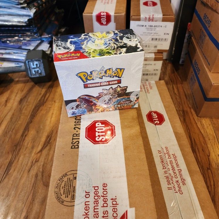 obsidian flames booster box sealed Pokmon Edition (15 Packs / 75 Cards) VioletObsidian Flames expansion Pokemon TCG Scarlet & Violet